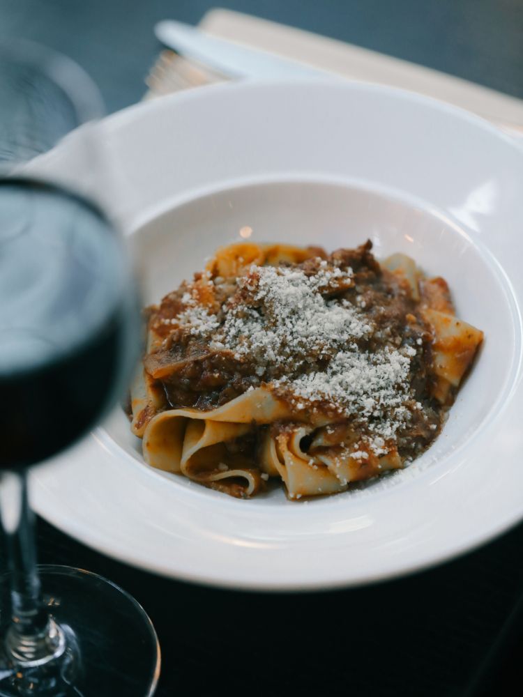 Pasta dish had at italian supper club