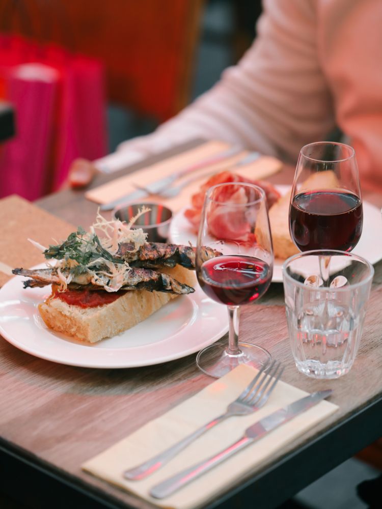 Dishes from italian supper club