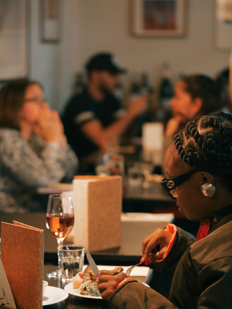 People at italian supper club