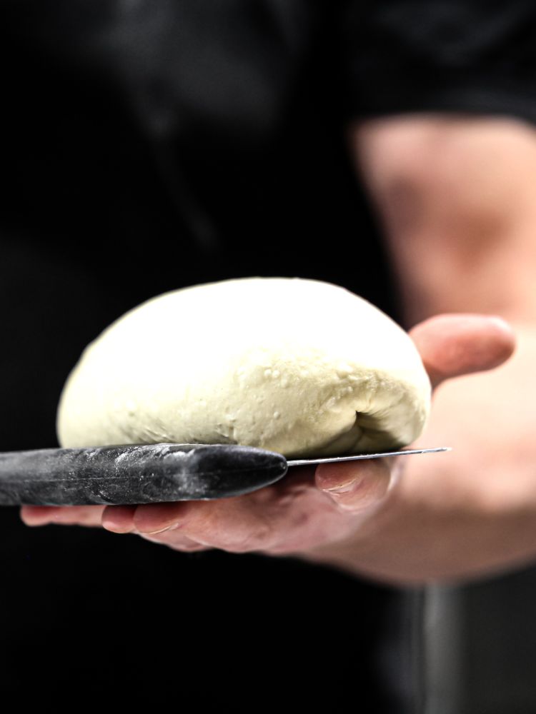 sourdough bread roll ready for baking on one day course