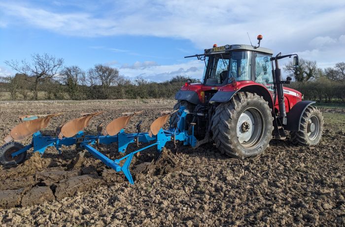 ploughing a field on a tractor driving experience
