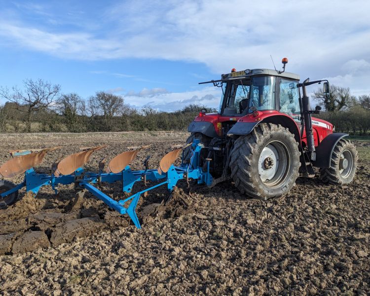 ploughing a field on a tractor driving experience