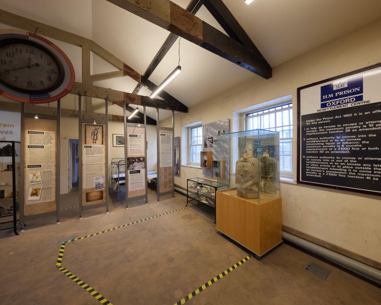 Oxford Castle Prisons exhibition space at oxford castle and prison
