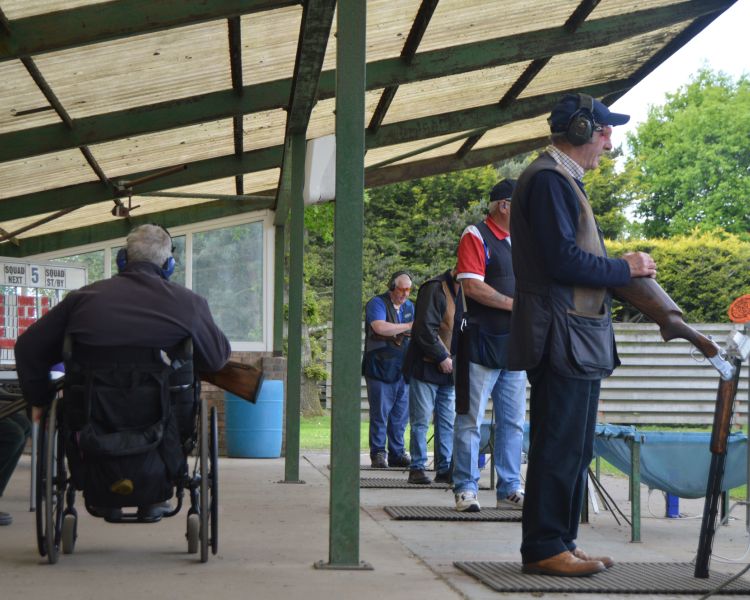 Guests at the shooting grounds
