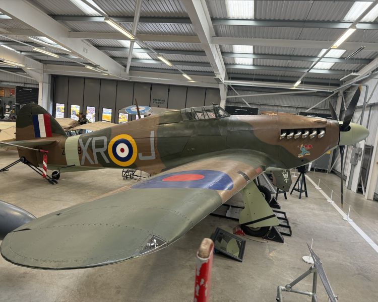 a hawker hurricane at brooklands museum