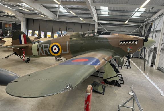 a hawker hurricane at brooklands museum