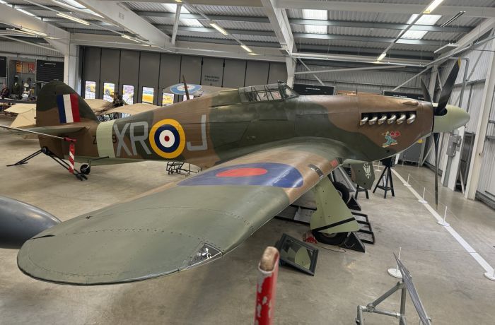 a hawker hurricane at brooklands museum