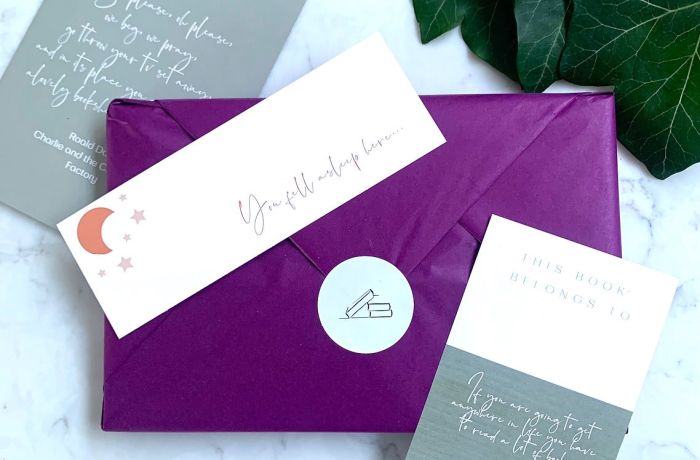 Personalised book subscription wrapped