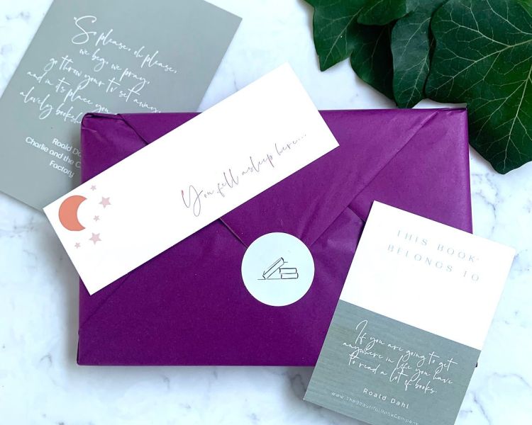 Personalised book subscription wrapped