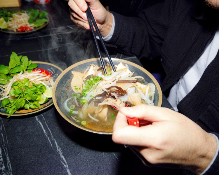Close up of ramen dish on a food treasure hunt in manchester