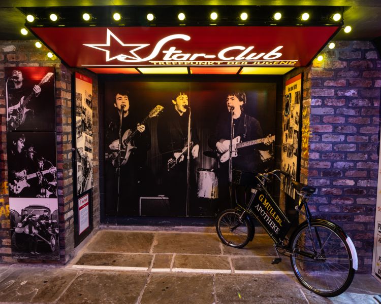 star club display at the beatles story museum in liverpool