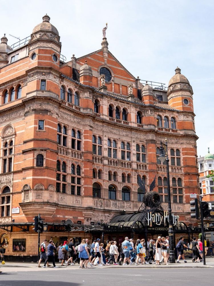 View of theatre showing harry potter in london