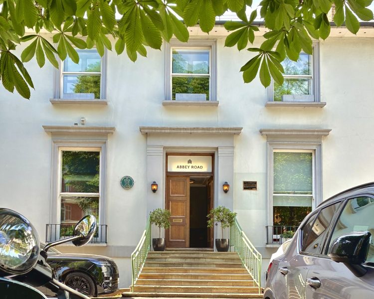 Entrance to abbey road studios in london seen on beatles tour
