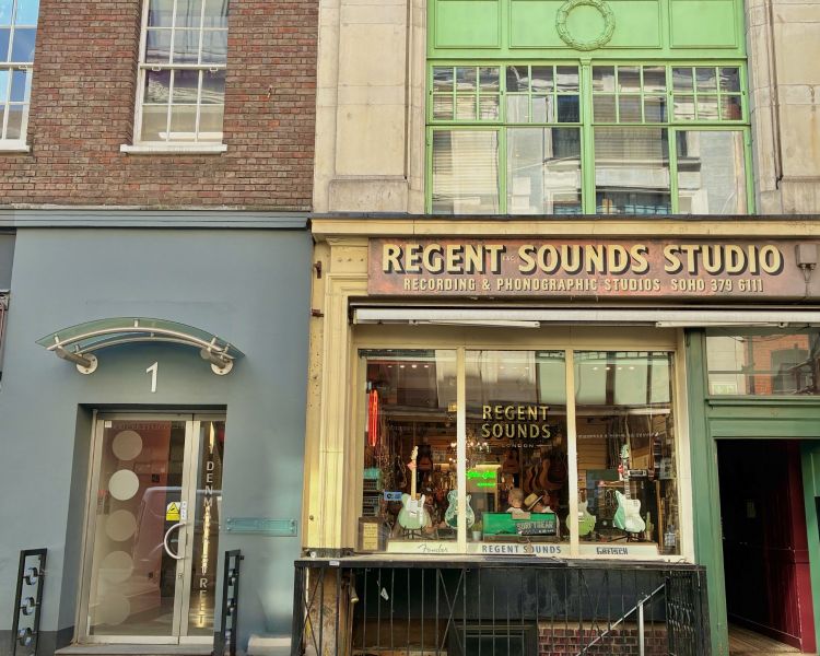 Regent sounds studio seen on beatles london tour