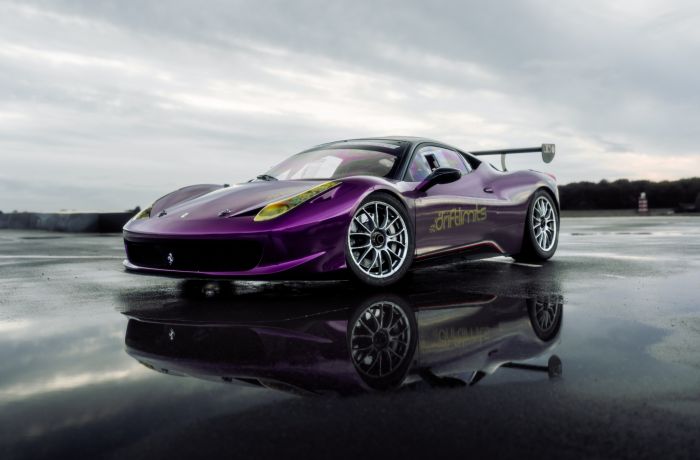 ferrari 458 on a gt race car driving experience