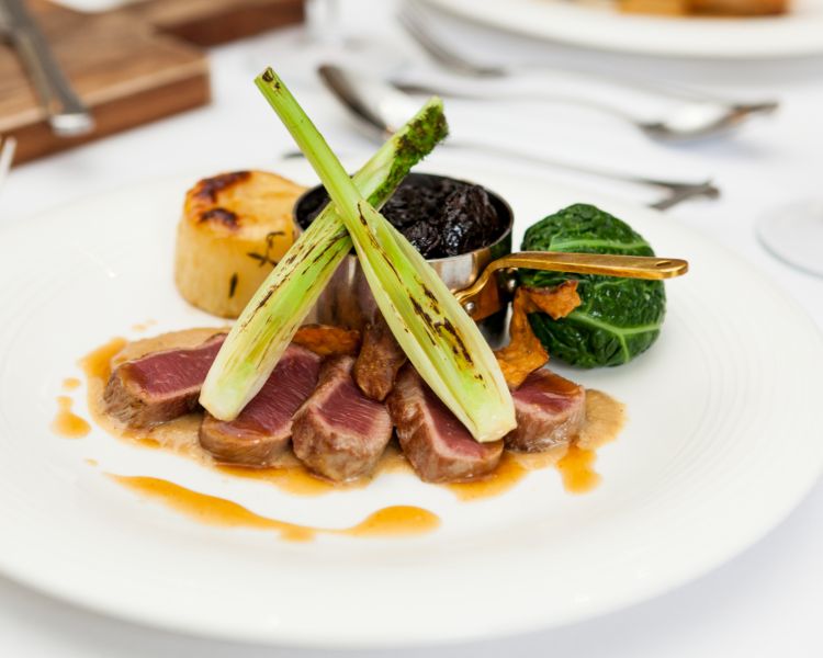 meal at restaurant of bannatyne darlington hotel