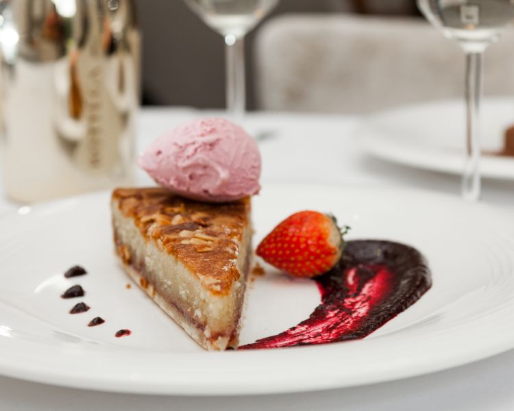 dessert at restaurant of bannatyne darlington hotel
