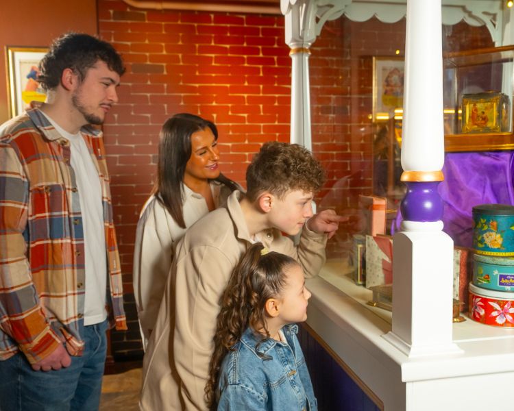 family on the bourneville experience at cadbury world