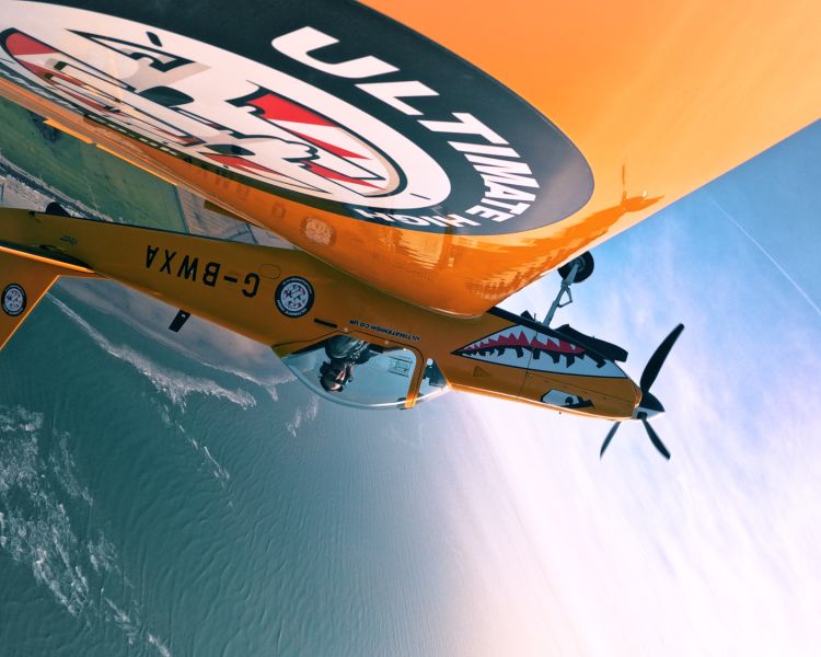 plane upside down on top gun flying experience