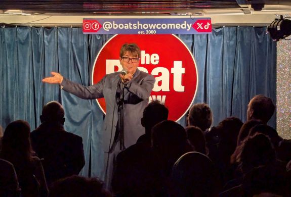 michael mcintyer performing at the boat show comedy show in london