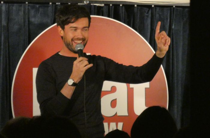 jack whitehall performing at the boat show comedy club in london
