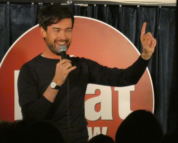 jack whitehall performing at the boat show comedy club in london