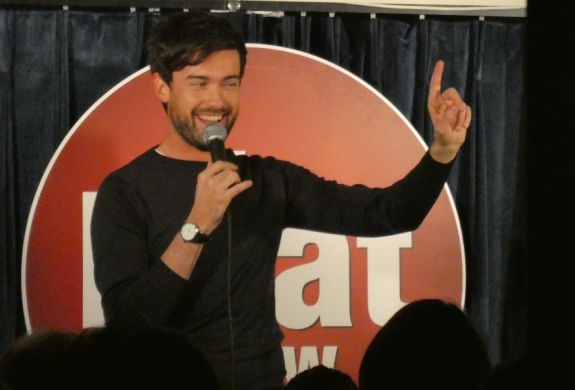 jack whitehall performing at the boat show comedy club in london