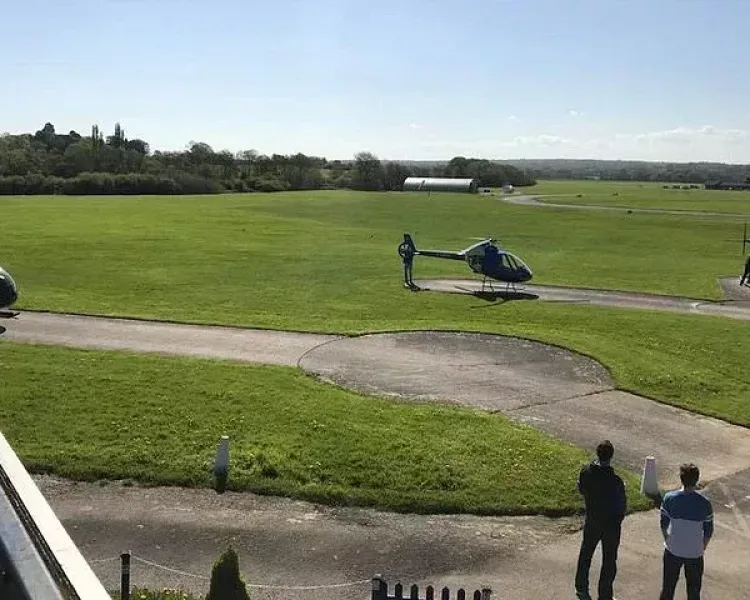 Helicopter flying lesson