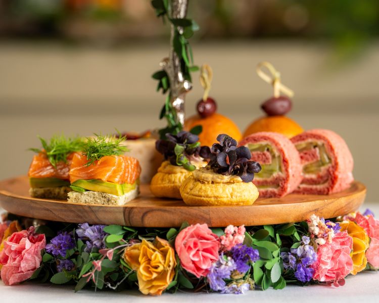 savoury a midsummer nights dream afternoon tea at Kona, Taj 51 Buckingham Gate