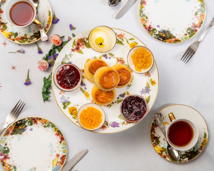 scones for a midsummer nights dream afternoon tea at Kona, Taj 51 Buckingham Gate