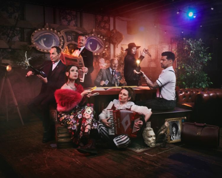 Promo shot for the magicians table immersive show