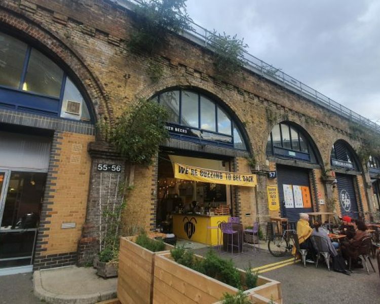 the outside of the tasting room for the bermondsey beer mile tasting experience