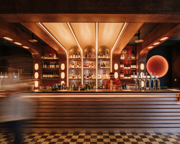 The bar at the lucky goat in london
