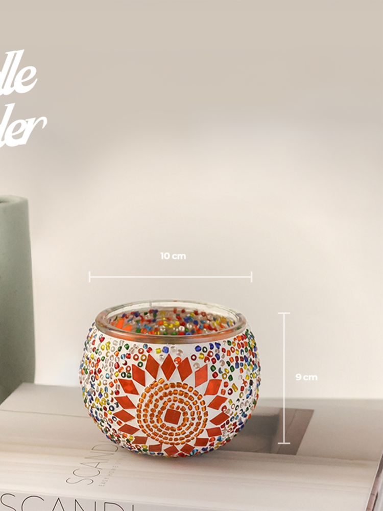 Turkish mosaic candle holder