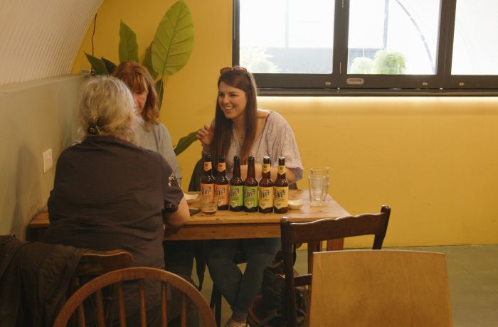 people enjoying a bermondsey beer mile tasting experience