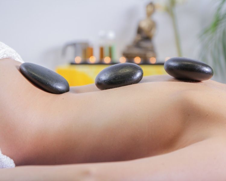 hot stone massage spa treatment