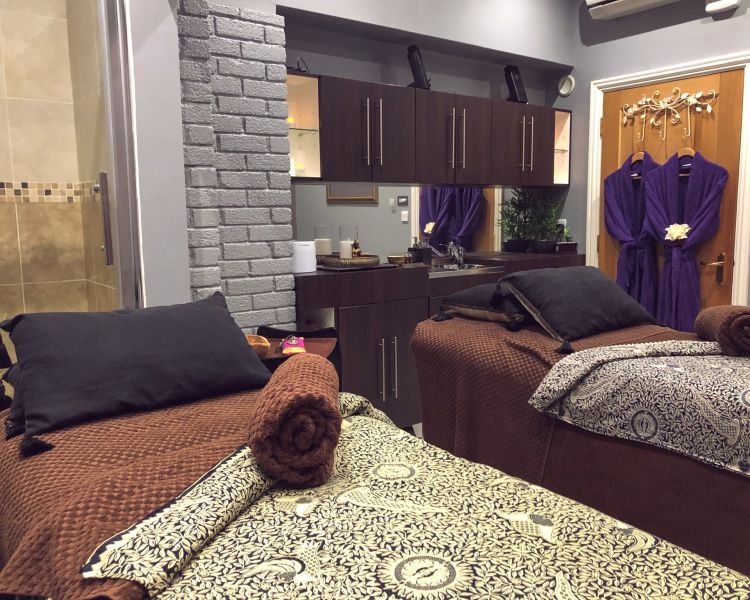 spa treatment room for two