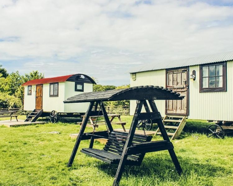 Shepherds huts near stonehenge