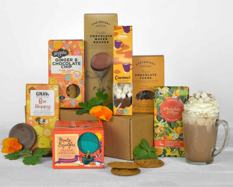 Sustainable chocolate gift hamper