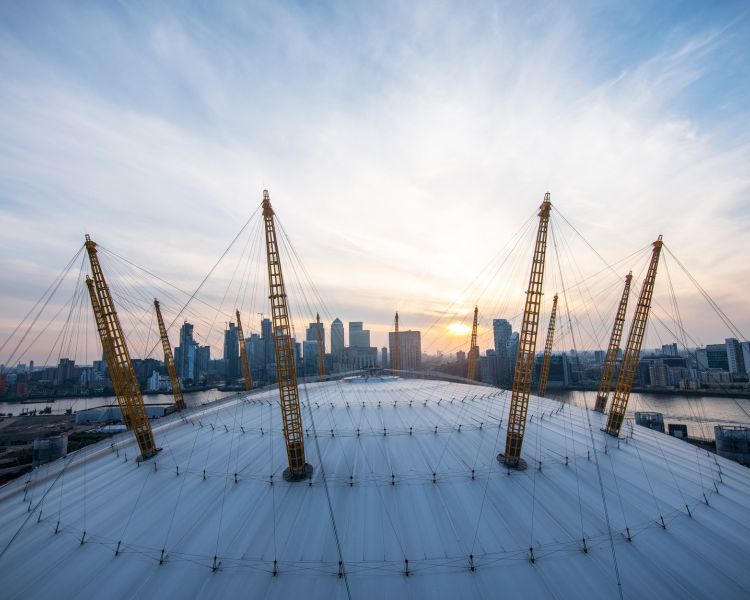 Up at the o2 dome