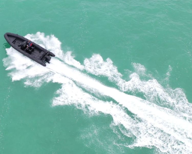 aerial shot of brighton powerboat experience