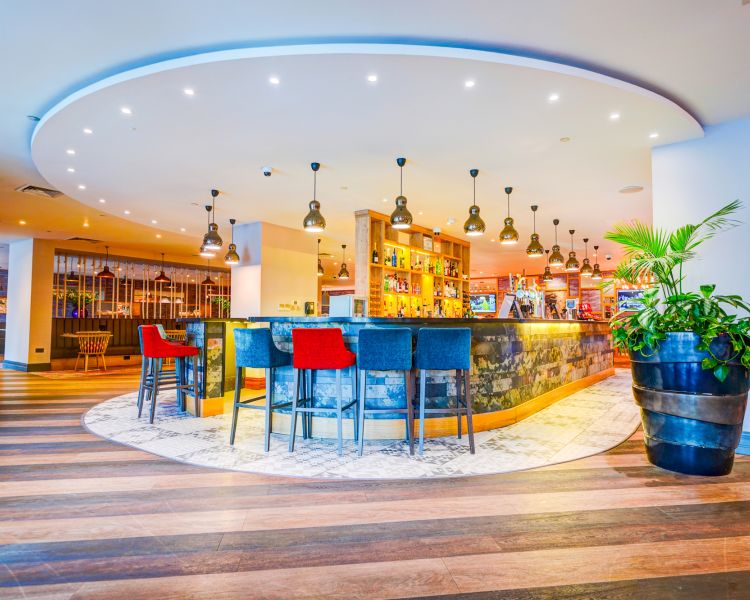 the bar area at holland house hotel in cardiff