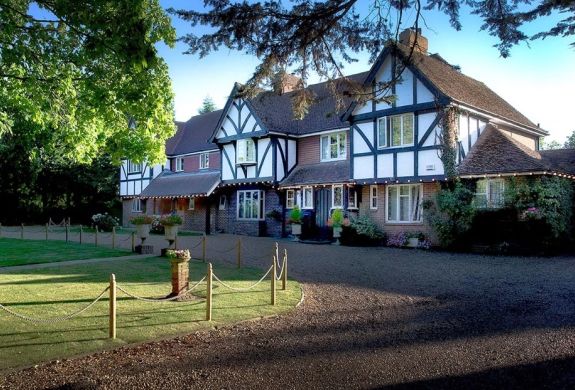 Front of the little silver country hotel