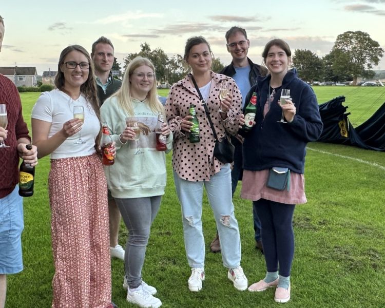 private hot air balloon ride for families in the south west