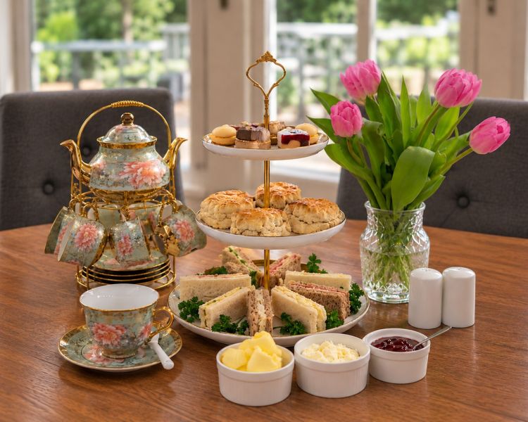 Afternoon tea at little silver country hotel