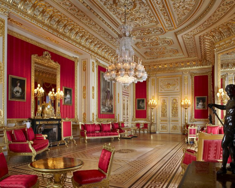 Semi State Rooms Crimson Drawing Room Peter Smith Royal Collection Trust His Majesty King Charles III 2024