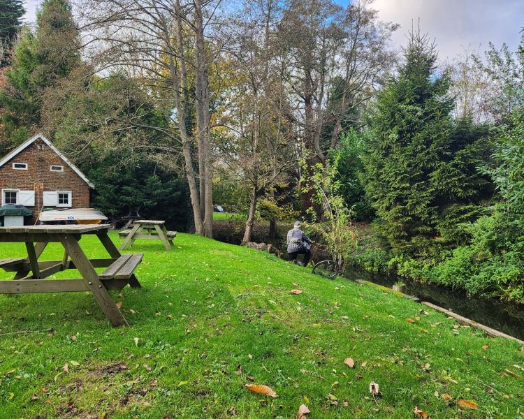 edge of leigh mill lake on a fly fishing experience