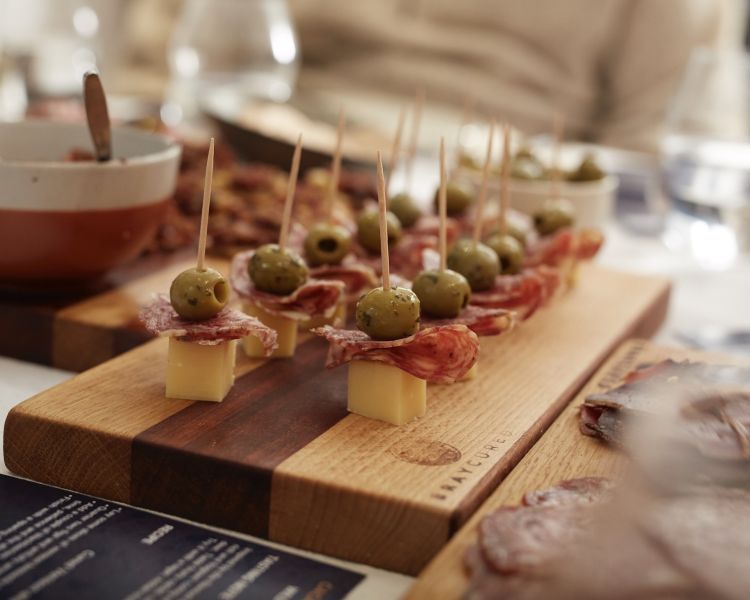 tasting lunch with charcuterie course