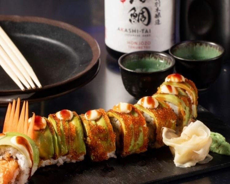 Dragon roll sake