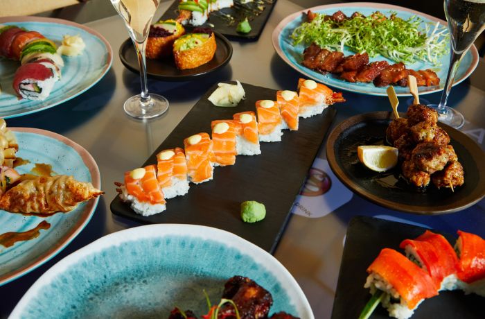 unlimited asian tapas and sushi